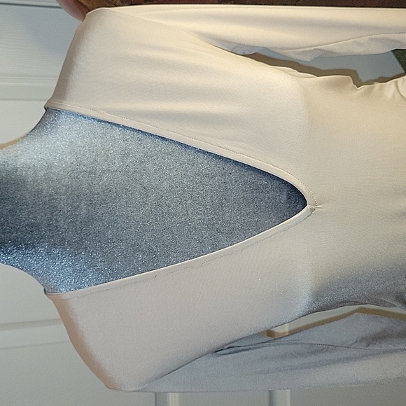 Forever 21 Deep V cut Tan bodysuit - Picture 3 of 9
